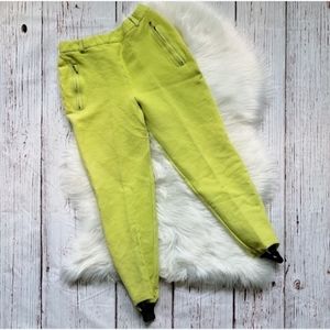 Escada Electric Lime Wool Stirrup Pants